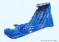 20ft Tall Dual Lane Wave Wet Slide