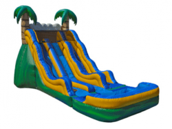 17ft TALL DUAL LANE TROPICAL SLIDE