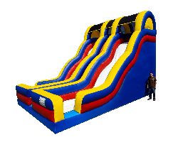 20ft Tall Dual Lane Wavy DRY Slide