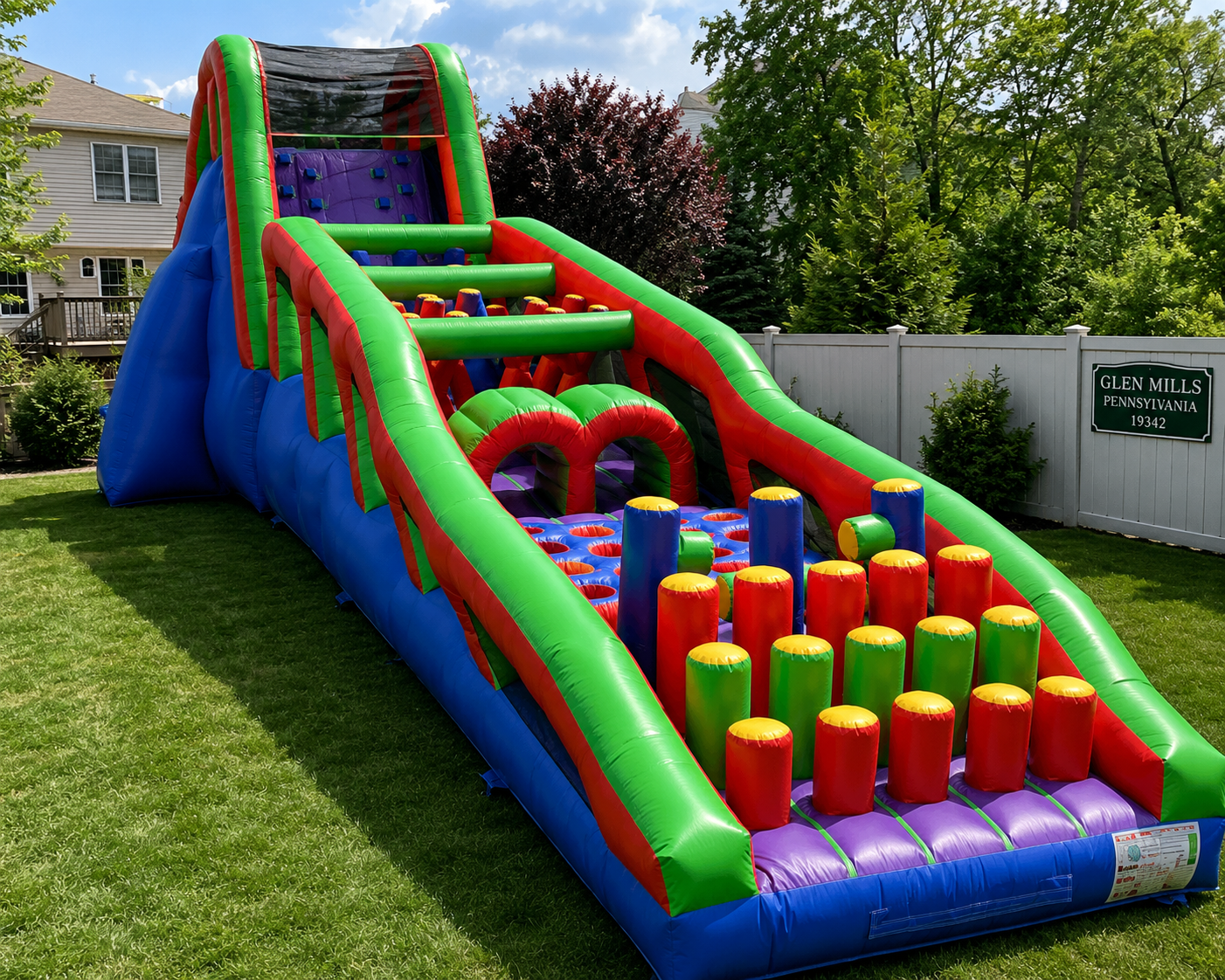 obstacle course rentals in glen mills pa